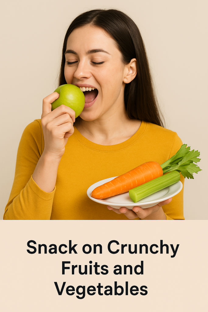 Snack on Crunchy Fruits and Vegetables