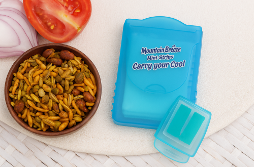Cool mint strips mouth freshener after food online