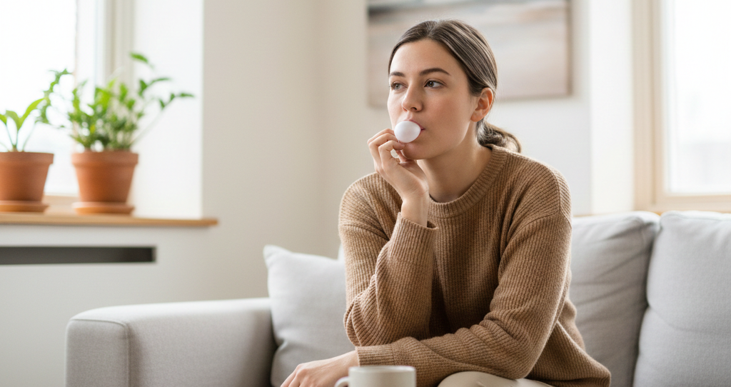 chewing gum for fresh breath during the day
