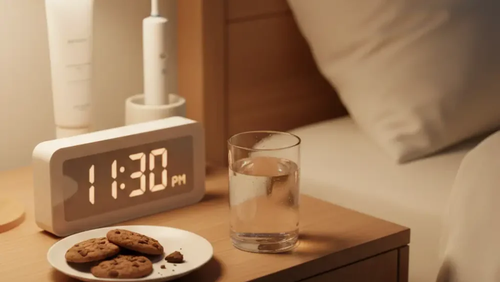 late night snacking and breath health